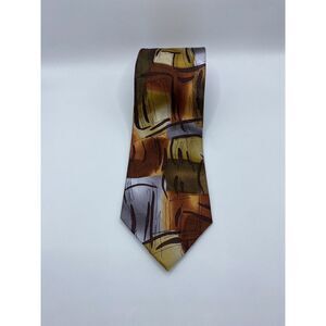 Jerry Garcia 100% Silk Tie Scales Collection Fifty-Four‎ 54 Gold/Brown/Blue